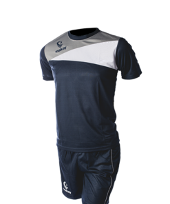 Completo maglia + pantaloncino allenamento MV01 - Blu-Bianco