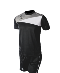 Completo maglia + pantaloncino allenamento MV01 - Nero-bianco