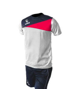 Completo maglia + pantaloncino allenamento MV01 - Bianco-rosso