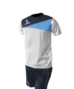 Completo maglia + pantaloncino allenamento MV01 - Bianco-royal