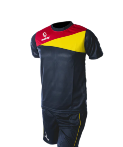 Completo maglia + pantaloncino allenamento MV01 - Giallo-rosso